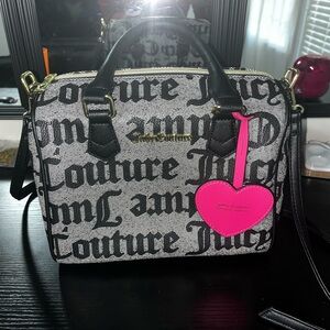 Juicy Couture Logo Satchel Bag 🩷🖤🩶